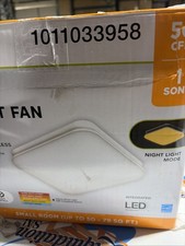NIOB Commercial Electric LED Bathroom Exhaust Fan, Night Light 50CFM BF1103