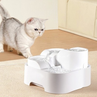 Cats Fountain 67oz Drinking Water Bowl Dog Water Dispenser 4 Layer Filtered