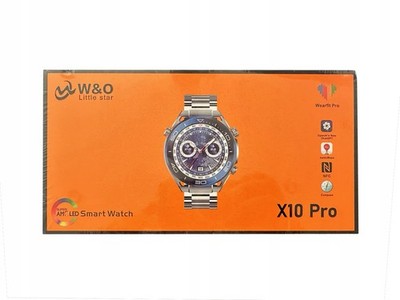 SmartWatch X10 PRO METAL PL Menü NFC Anrufe 1,55'' HD AMOLED Android iOS