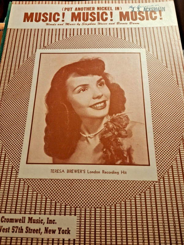 "Music! Music! Music!" from 'Put Another Nickel In' by S. Weiss & B. Baum (1950)