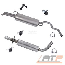 AUSPUFFANLAGE MITTEL- ENDSCHALLDÄMPFER FÜR SEAT TOLEDO 2 1M 1.4 1.6 BJ 98-06