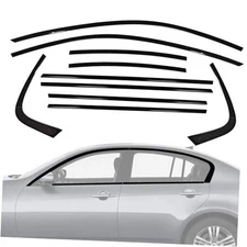 Stainless Steel Window Trim Chrome Delete for Infiniti G35 G37 Sedan 2007-2015 