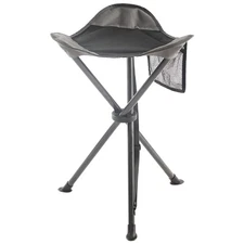 Folding Tripod Stool Tall Slacker Chair Outdoor 225 lb Support