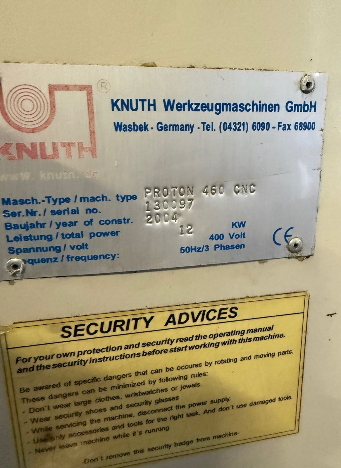 Knuth Proton 460 CNC-Drehmaschine Fagor Steuerung 50-2500 U/min CE – Bild 5