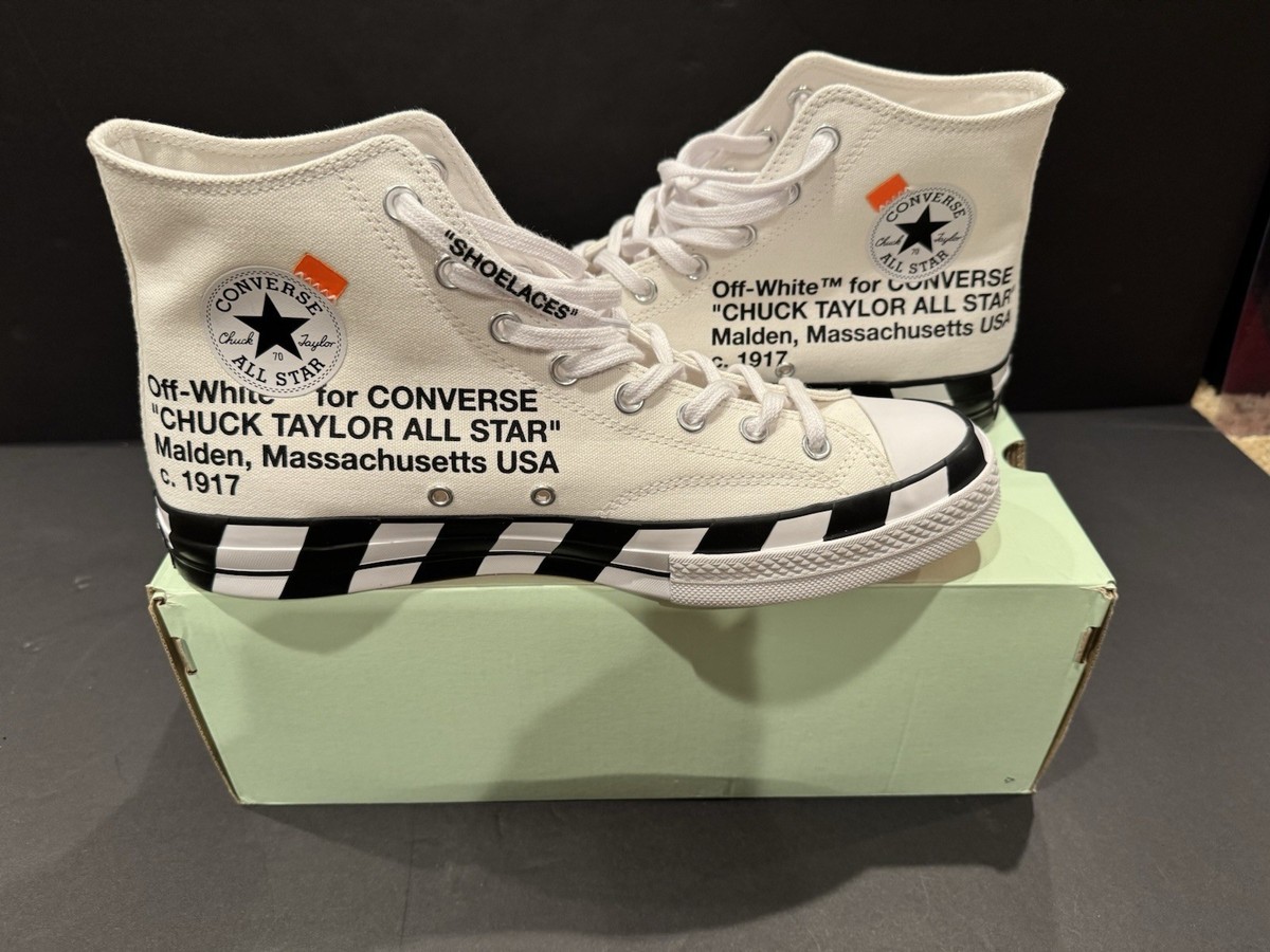 Converse X Off White Shoes High Tops 888756343677| eBay