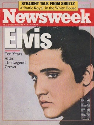 NEWSWEEK magazine-aug 3,1987-ELVIS-TEN YEARS AFTER,THE LEGEND GROWS.