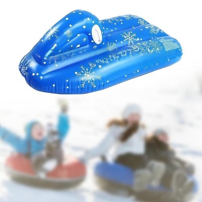 Aufblasbarer Schneereifen mit Griffen, Tragbare Spiele Robuster Aufblasbarer
