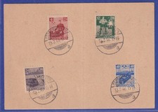 Lokalausgaben Gro&szlig;r&auml;schen 1946 Mi-Nr. 43-46 gestempelt auf Postkarte