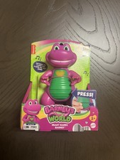 BARNEY'S WORLD NEW Heart Hands Barney 6" Figure 15 Sounds Songs Phrases Lights