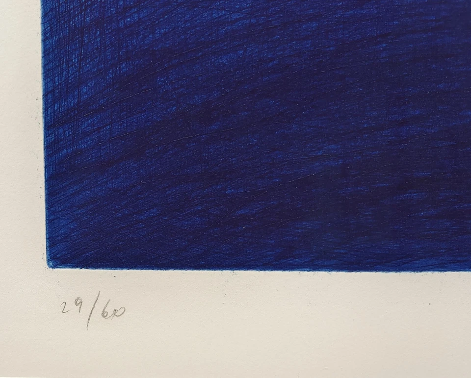 Arnulf Rainer "Blaues Feld" - Bild 4 von 4