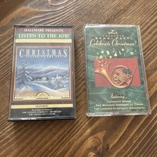 Hallmark Christmas Cassettes Various Artists Vintage from 1986 and 1992 Lot Of 2