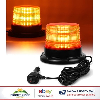 Versatile Amber Strobe Light with 40 Watts and Magnetic Attachment for Safety