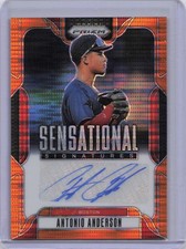 2025 Panini Prizm #SS-AA Antonio Anderson Sensational Signatures Red Prizms #/99