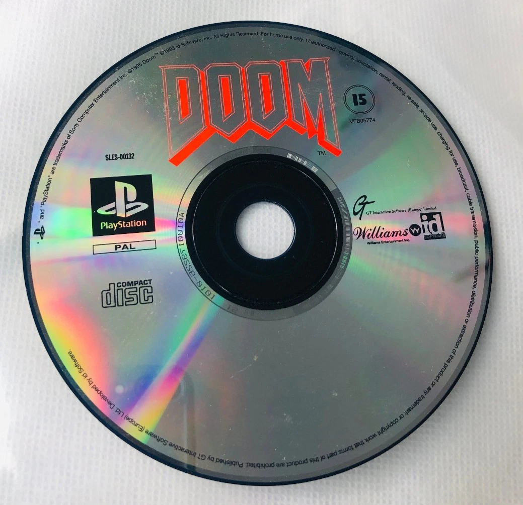 Doom Value Series PS1 PlayStation 1 Complete PAL EXCELLENT DISC CONDITION