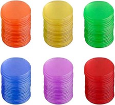 Toyvian 120pcs Bingo Chips Counters Game Counting Bingo Chips Plastic Markers f