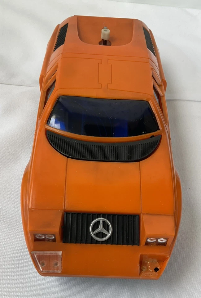 Coche Computadora Radio Shack Vintage Años 70 Naranja Mercedes Benz C111 1:18 No Probado Foto 3 de 4
