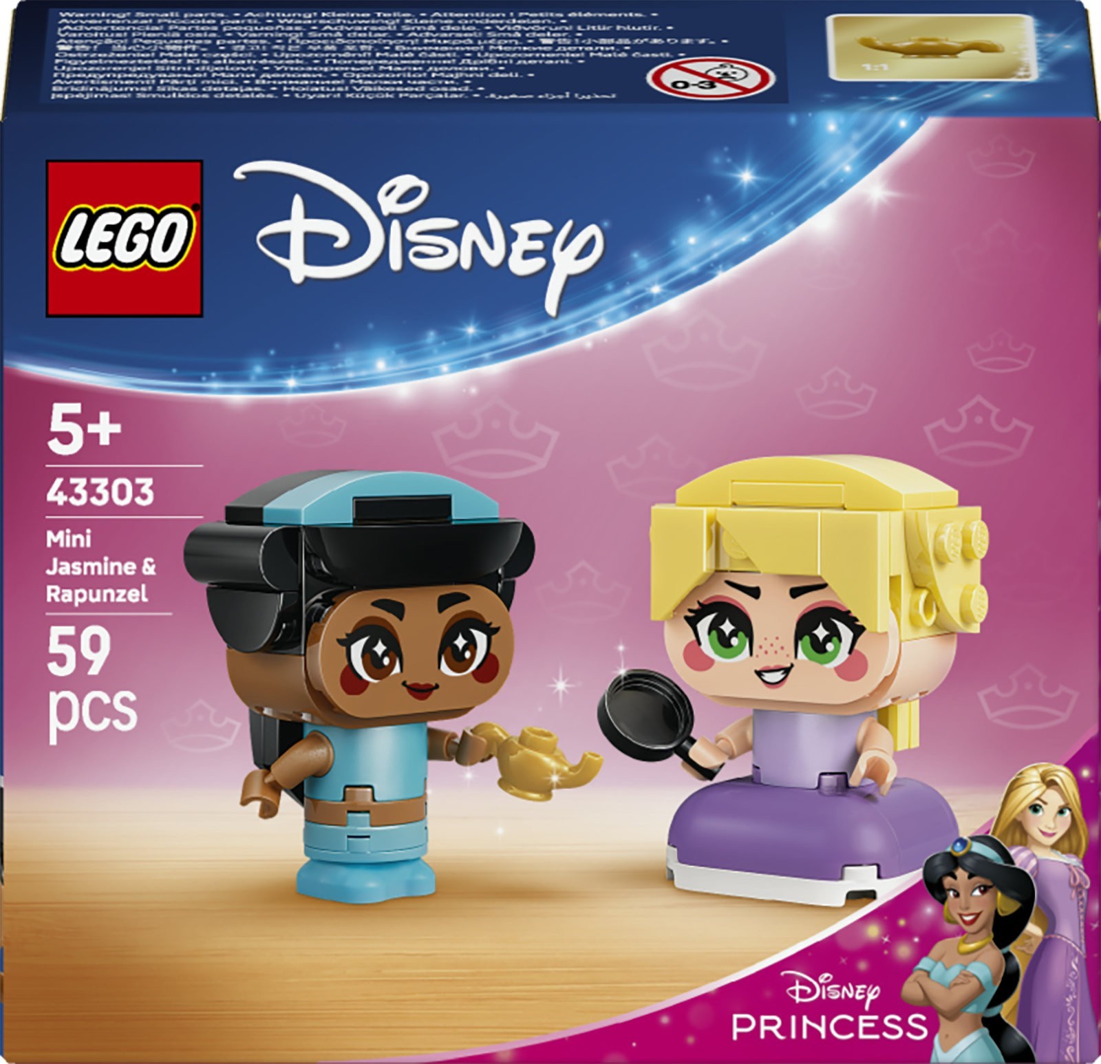 LEGO 43303 Disney Princess Mini-Jasmine e Mini-Rapunzel