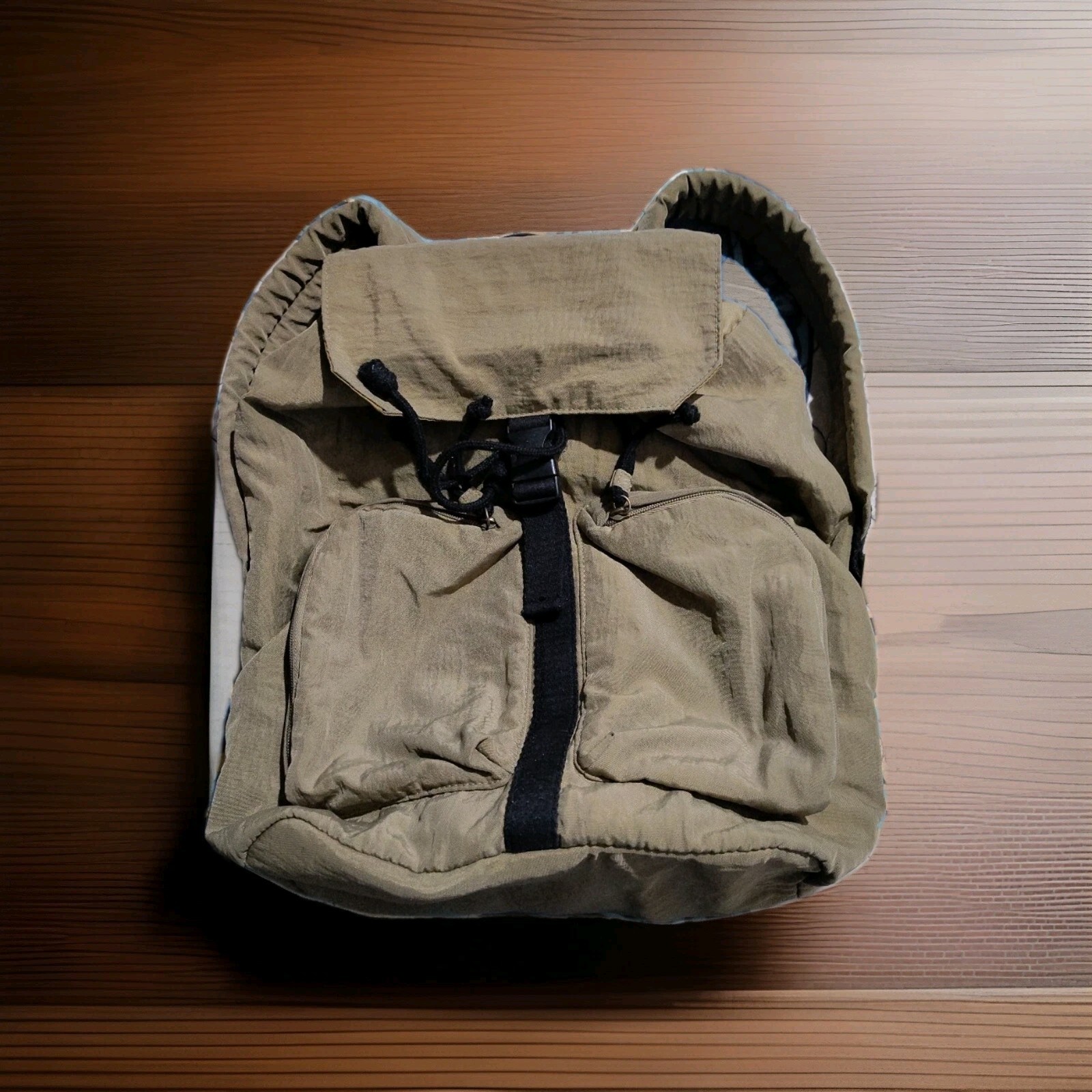 UNIVERSAL THREAD 15" Full Flap BACKPACK GREEN CIN… - image 2