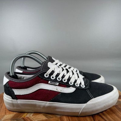 Vans Gilbert Crockett Black Burgundy Suede Skate Shoes Mens 7 UltraCush 3D