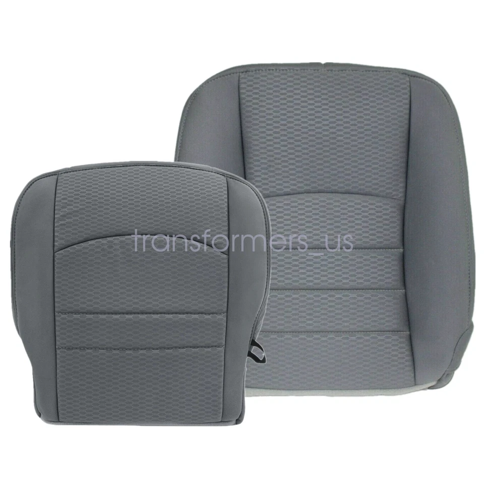 Серый тканевый чехол на сиденье с обеих сторон для Dodge Ram 1500 2500 3500 2013 2014 2015 годов выпуска - Изображение 3 из 4