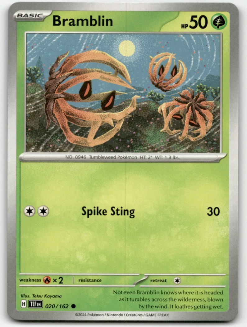 Pokemon TCG Card Scarlet & Violet Bramblin #20