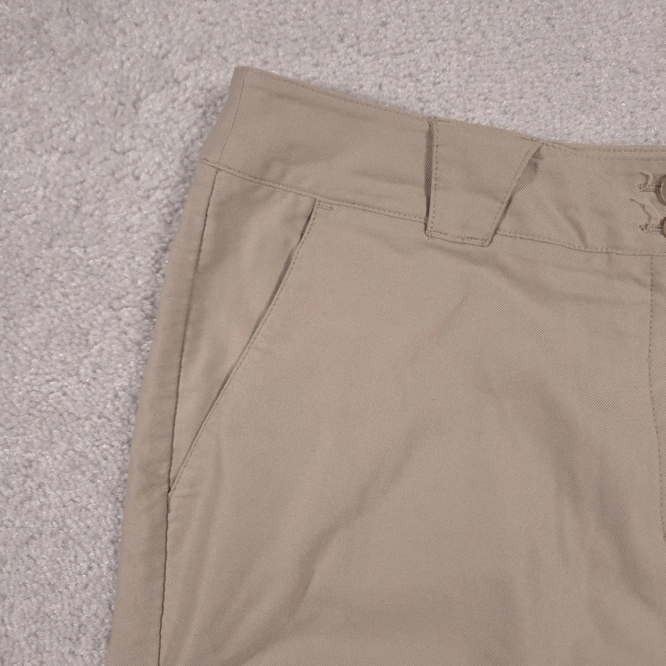 Pantalones Cortos de Golf Nike Dri-Fit Para Mujer 12 Caqui Beige Rendimiento Bolsillos Atléticos Foto 4 de 4