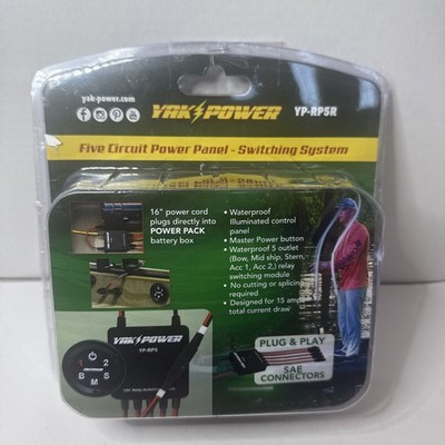 Yak Power YP-RP5R Five Circuit Power Panel - Switching System SAE Connectors