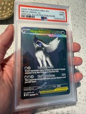2025 POKEMON MEGA EVOLUTION SPECIAL ILLUSTRATION RARE MEGA ABSOL EX #180 PSA 9
