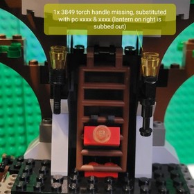 LEGO Hemlock Stronghold 6046 w cas285 + 3 Minifigs Incomplete see Pics & Desc