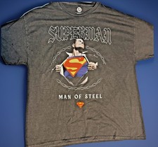 Superman Man of Steel Graphic Tshirt Men's Size XL