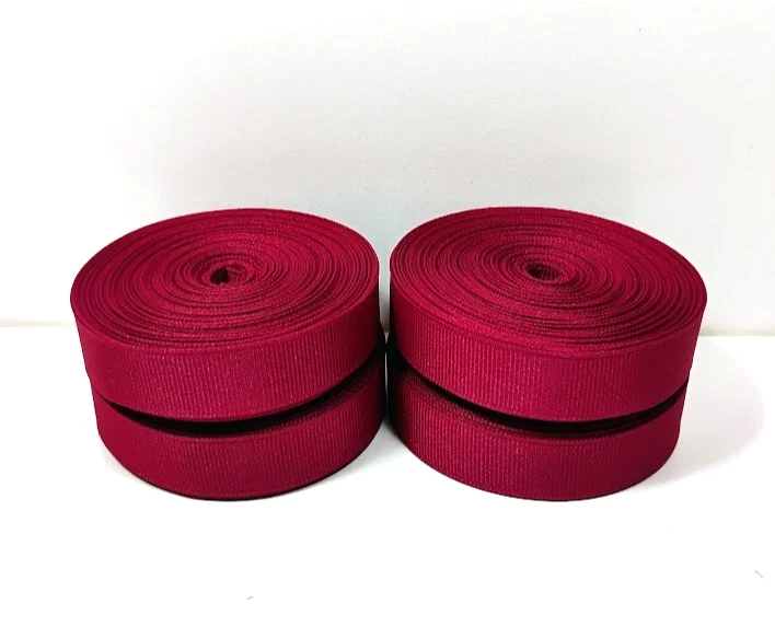 Cinta de grosgrain rosa Schiff Azalea 5/8 pulgadas de ancho x 40 yardas poliéster Foto 2 de 3