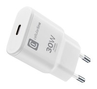 Cellularline USB-C Gan Reiselader 30W Netzteil Power Delivery LadegeräT Brandneu