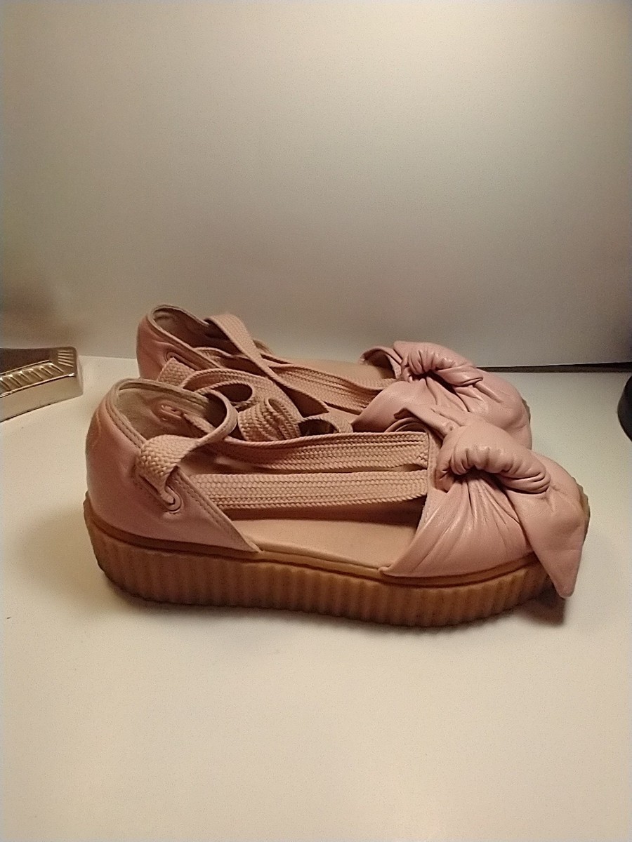 Puma Fenty by Rihanna Bow Ballet Creeper Sandals Shoes Women's sz
