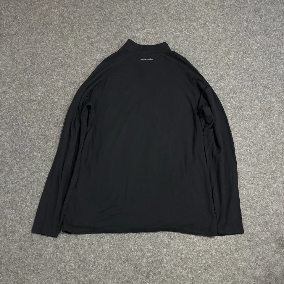 Travis Mathew 1/4 Zip Sweater Mens XL Golf Pullover Casual Black - Image 2 of 4