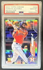 2020 Topps Chrome Yordan Alvarez RC Refractor Rookie #200 Astros PSA 10 GEM MINT
