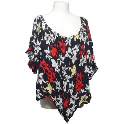 Lane Bryant, Top, Größe: XL, Schwarz/Rot/Weiß/Gelb, Viskose, Blumen, Damen #o2s