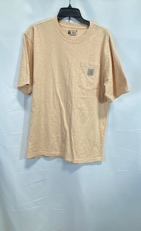 Carhartt Men's K87 Workwear Loose Fit Pocket T-Shirt Beige Speckled Sz M