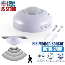 Surface Mount PIR Ceiling Occupancy Motion Sensor Detector Light Switch 360°