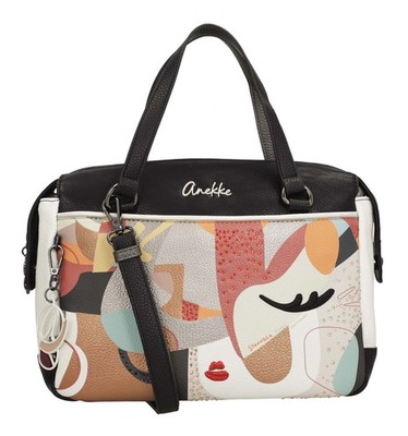 Anekke Muse Eikon Short Handle Bag Handtasche Tasche Multicolor schwarz grau Neu