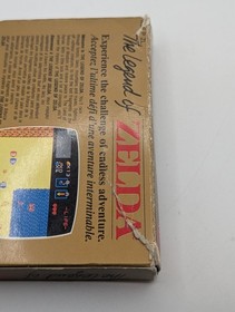 The Legend of Zelda (Nintendo NES, 1987) Gold Cart W/ Original Box Authentic