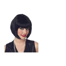 Elegant Bob Cut Flapper Wig - Comfortable Mesh Cap & Care Instructions