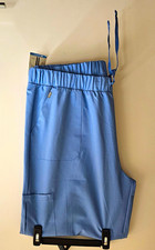 Hanes Women's Plus Jogger Scrub Pants Blue 3XL NWT