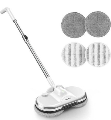 Cordless Electric Mop for Floor Cleaning, AlfaBot WS-24 Floor Scrubber CB