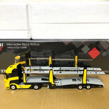Mini GT 137 Mercedes-Benz Actros Yellow Car Carrier Truck
