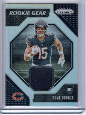 2024 Panini Prizm - Rookie Gear Rome Odunze #RG-ROE (MEM, RC)