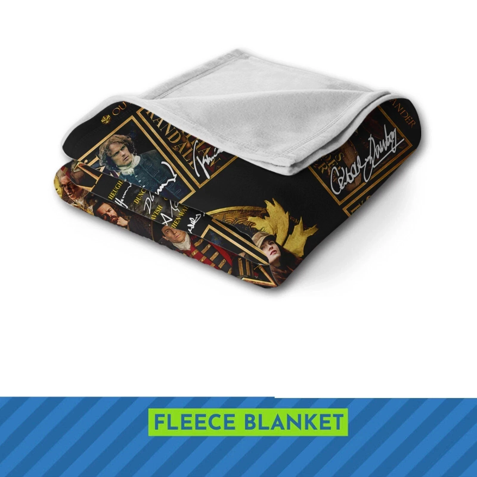 Outlander TV Series Blanket, Outlander Fleece, Sherpa Blanket Jamie Fraser