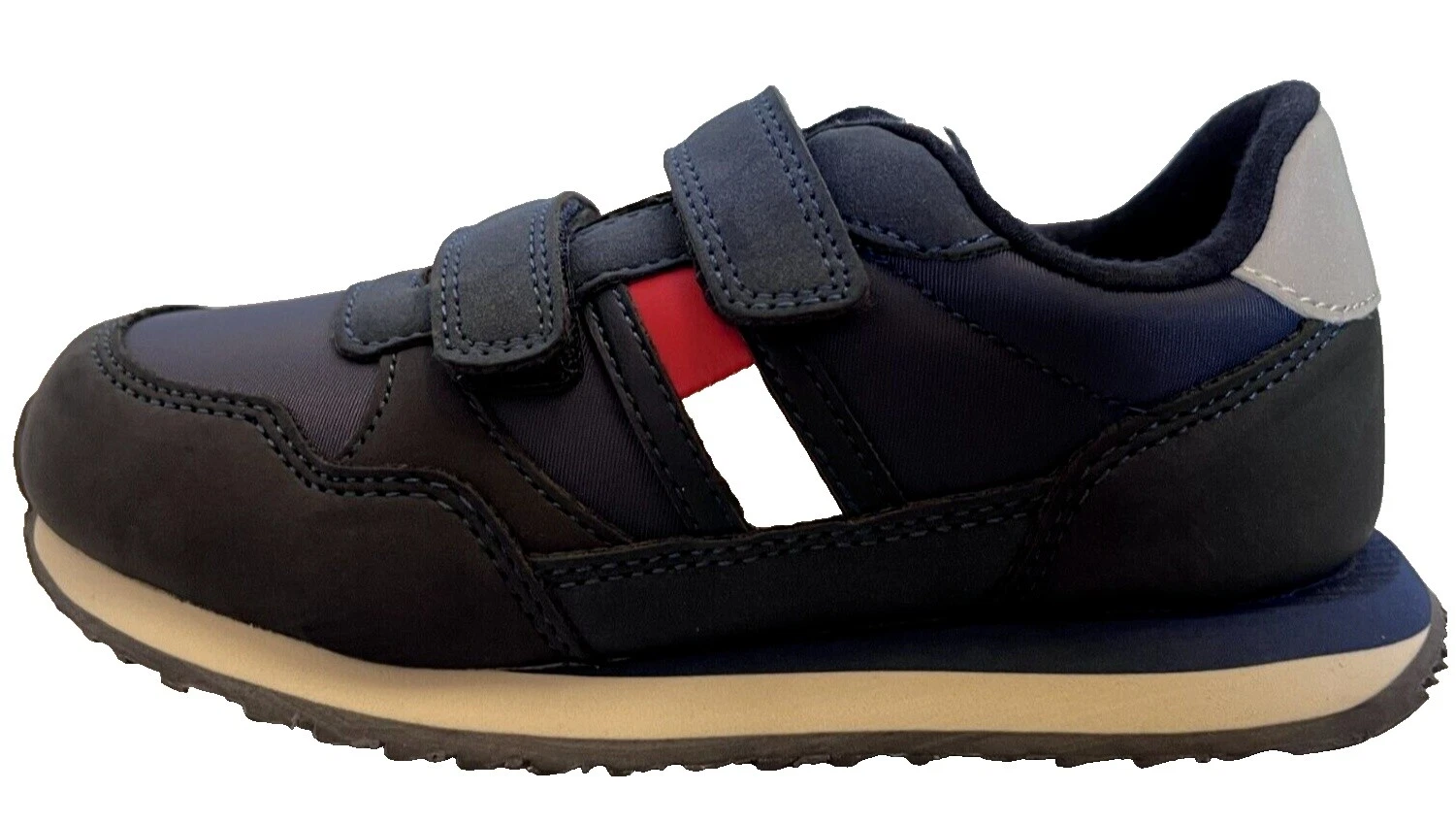 Parte superior de cuero negro Tommy Hilfiger Zapatos para Niños