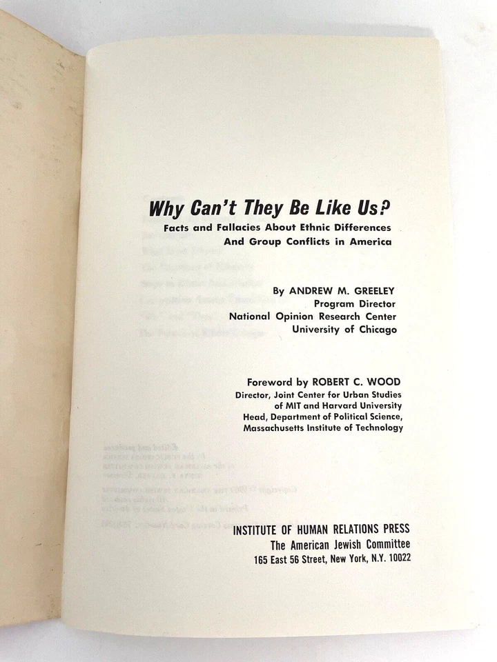 1969 Institute Human Relations Series #12 Ethnic Differences Grp Conflict AJC - Image 3 of 4