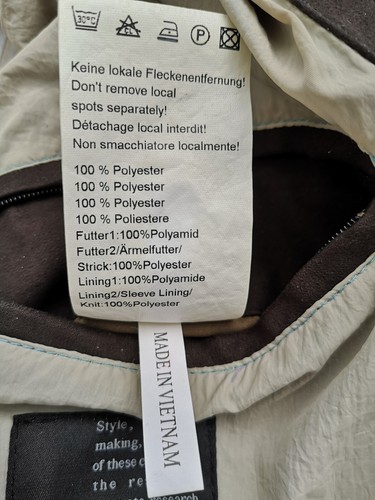 Jacke Blouson Herren Lederoptik Milestone "Casa" Gr.26 (L) braun Top - Bild 8 von 10