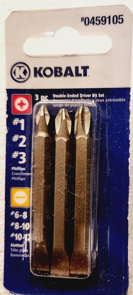 KOBALT Drill Driver Bits Phillips Allen Square Torx Slotted Mix and ...